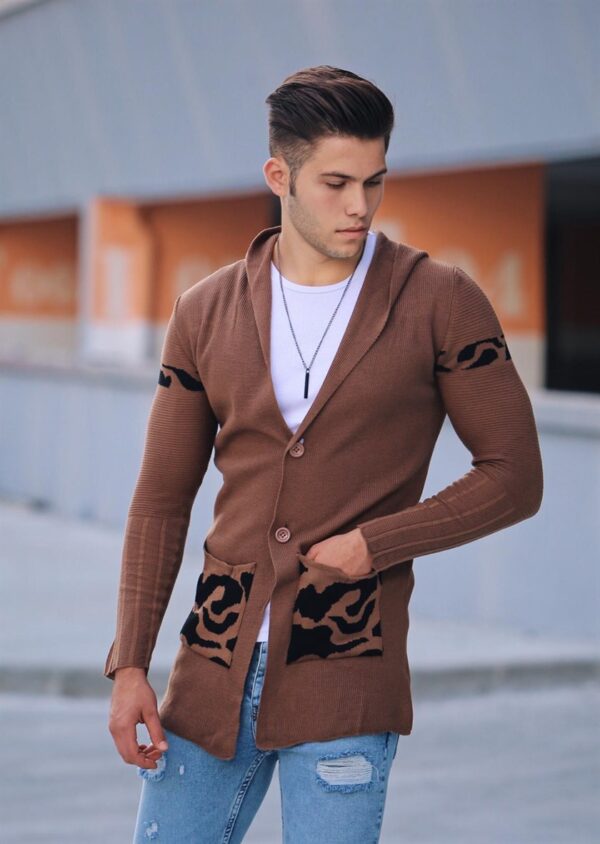 brown cardigan with hooded 2123 cardigan madmext 123167 31 B scaled