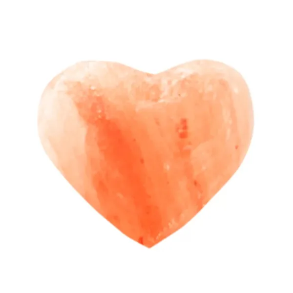 Himalayan salt stone heart scaled