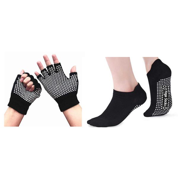 yoga socks gloves set