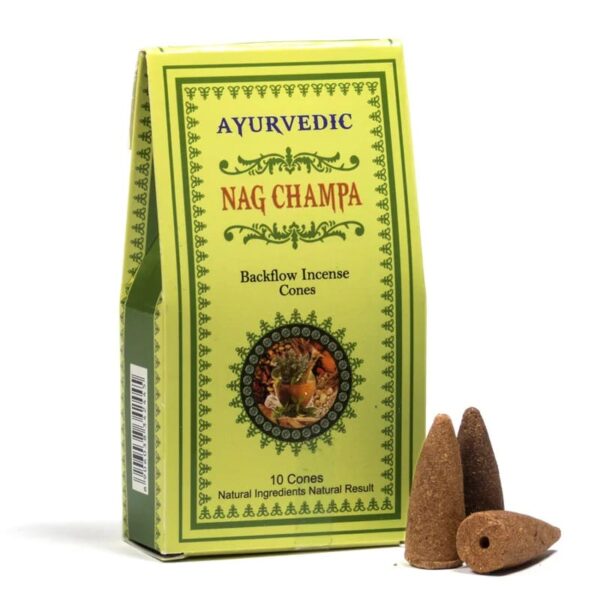 Ayurvedic Nag Champa backflow incense cones