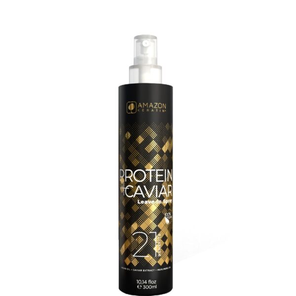 Amazon keratin ouro glow spray leave in caviar 300ml