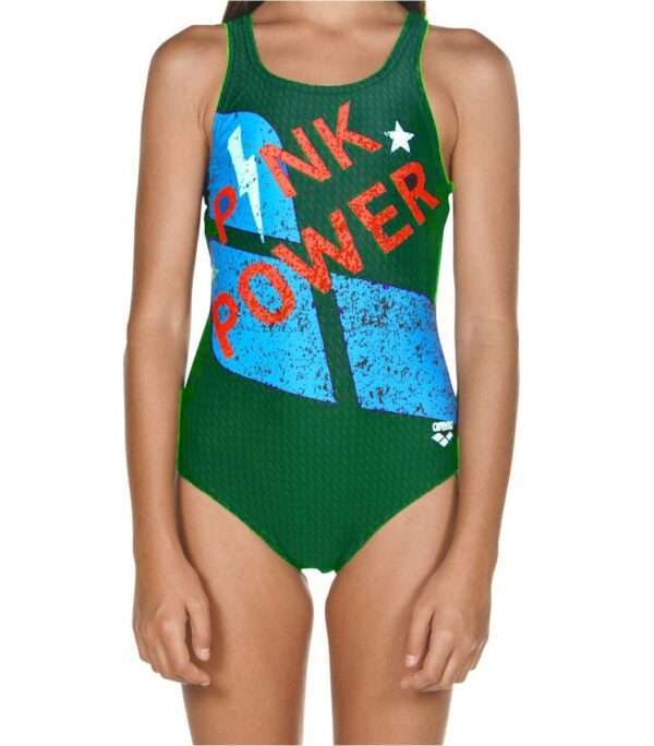 arena girl swimwear pink power jr v back one piece scaled